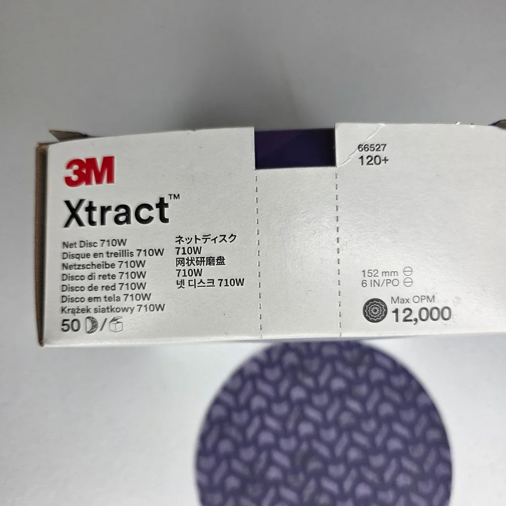 3M Xtract Net Disc 710W 6 Inch Purple 120+ Grit Cubitron II Sanding Discs 50pk